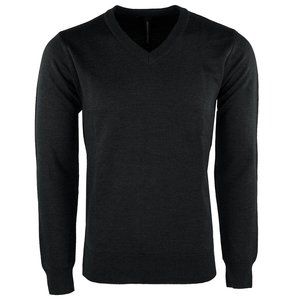 Leonardo Gavino Men's V Neck Sweater Black 2XL